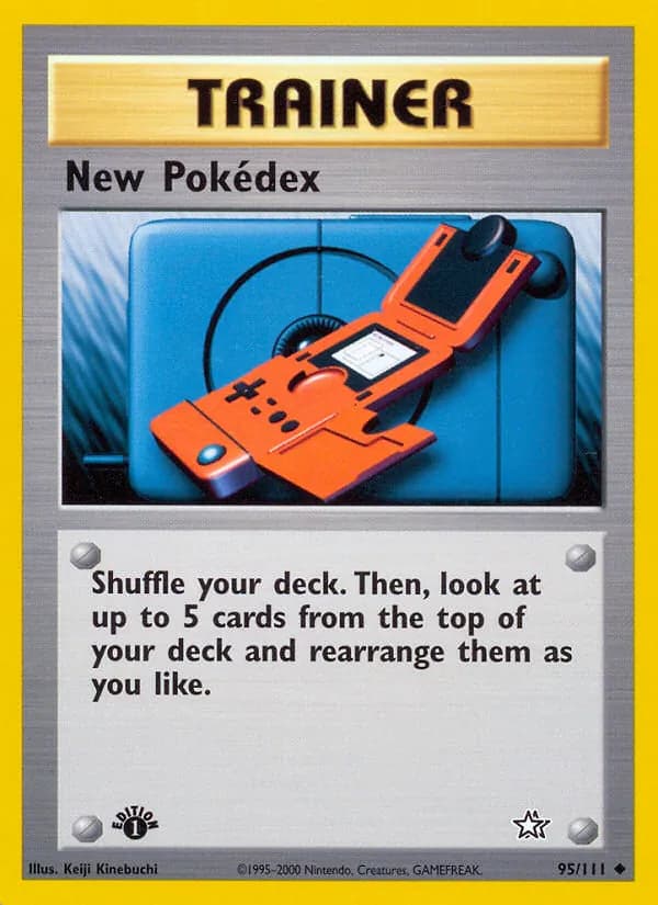 New Pokédex card in English