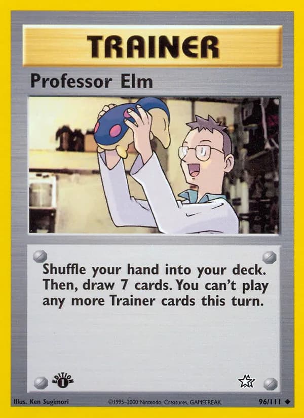 Professor Elm card in English