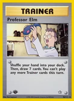 Professor Elm card in English