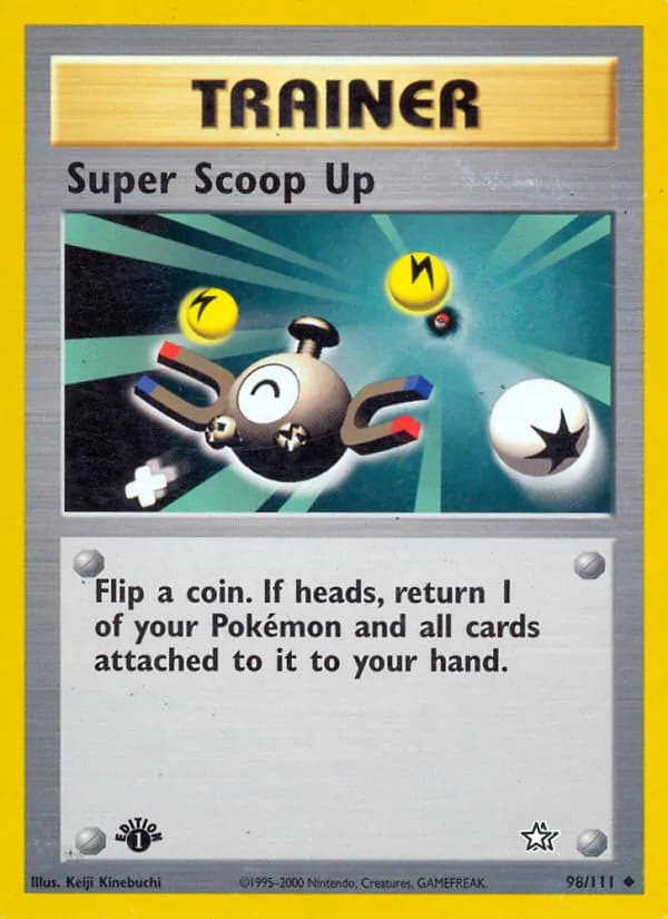 Super Scoop Up card in English