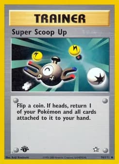 Super Scoop Up card in English