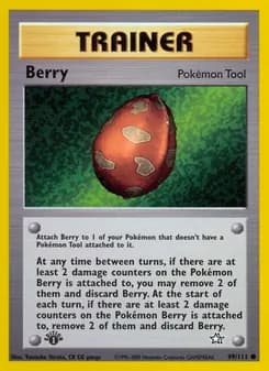 Berry card in English