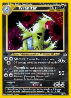 Tyranitar card in English