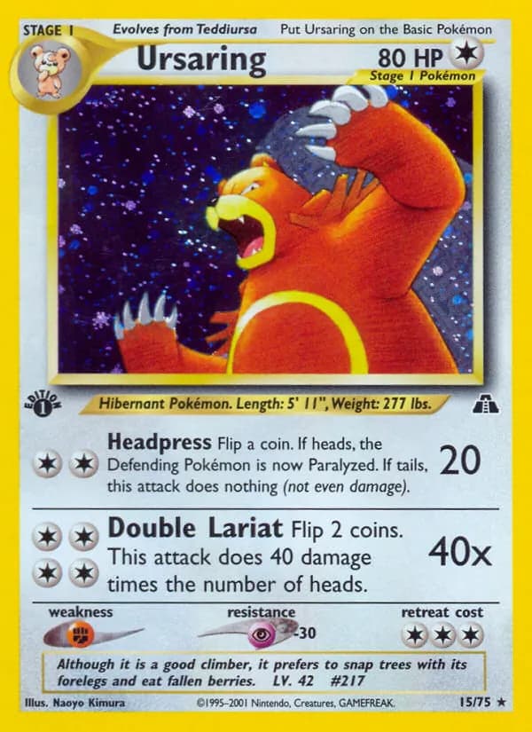 Ursaring card in English