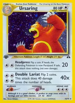 Ursaring card in English