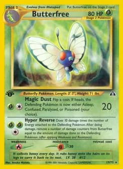 Butterfree card in English