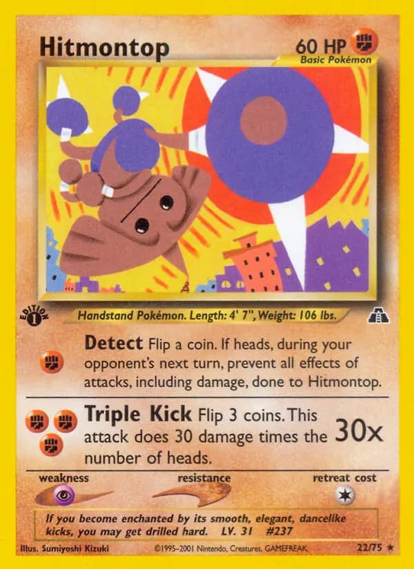 Hitmontop card in English