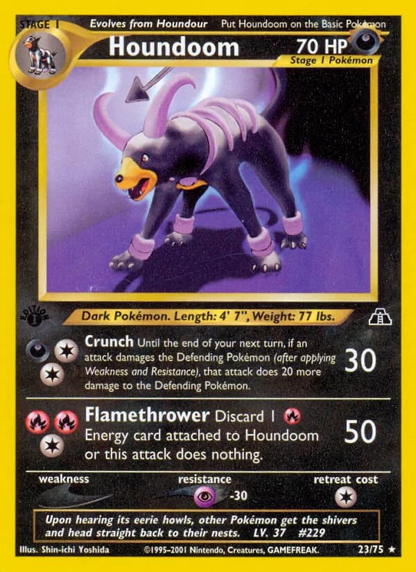 Houndoom card in English