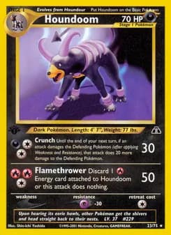 Houndoom card in English