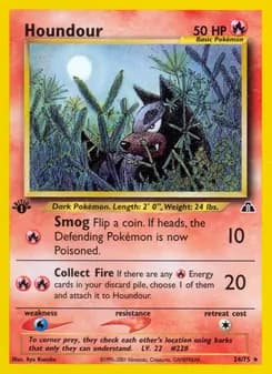 Houndour card in English