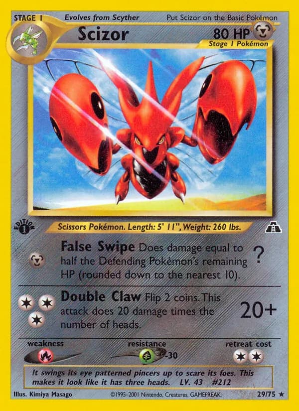 Scizor card in English