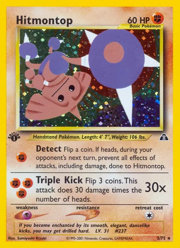 Hitmontop card in English