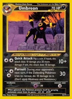 Umbreon card in English