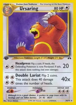 Ursaring card in English