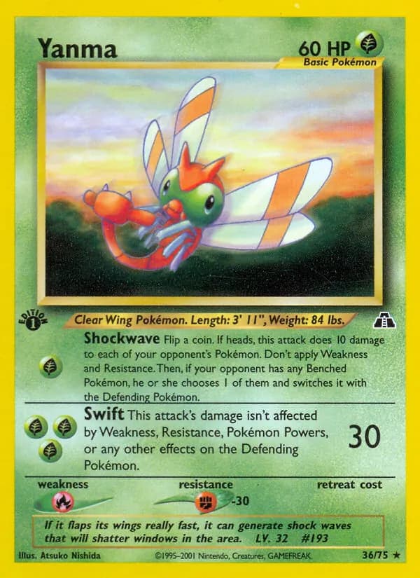Yanma card in English