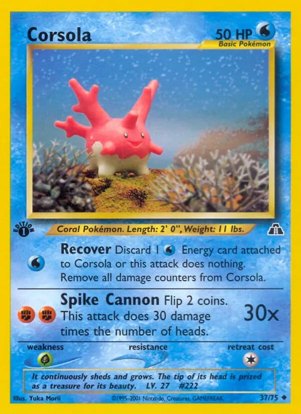 Corsola card in English
