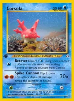 Corsola card in English