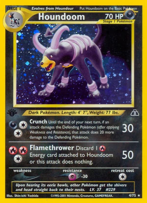 Houndoom card in English