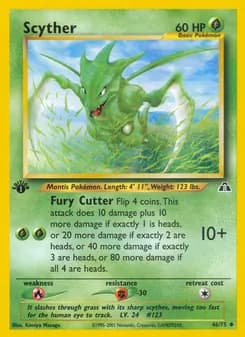 Scyther card in English