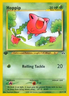 Hoppip card in English