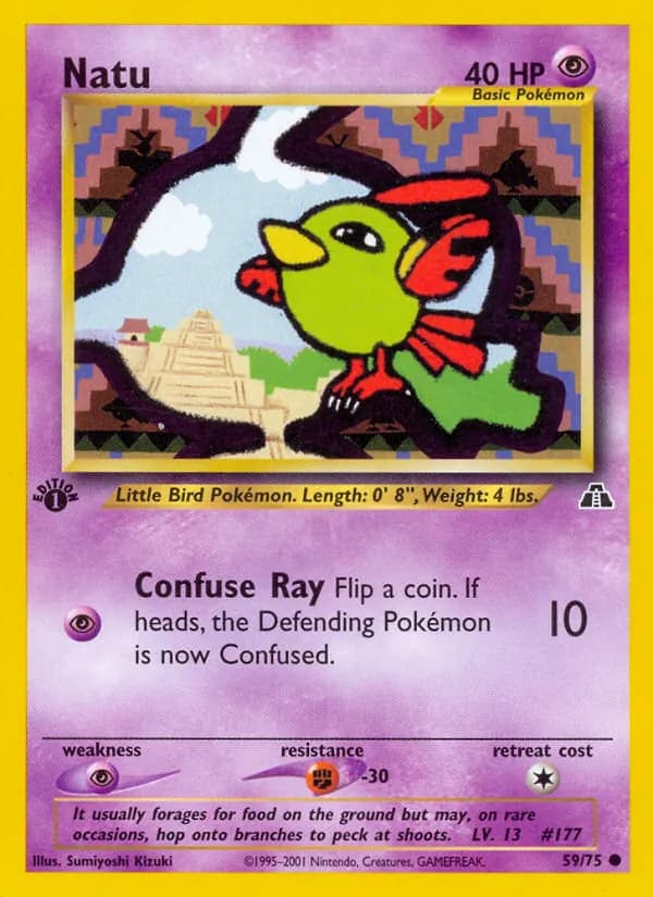 Natu card in English