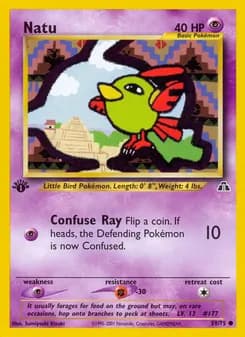 Natu card in English