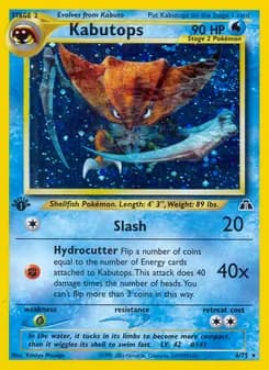Kabutops card in English