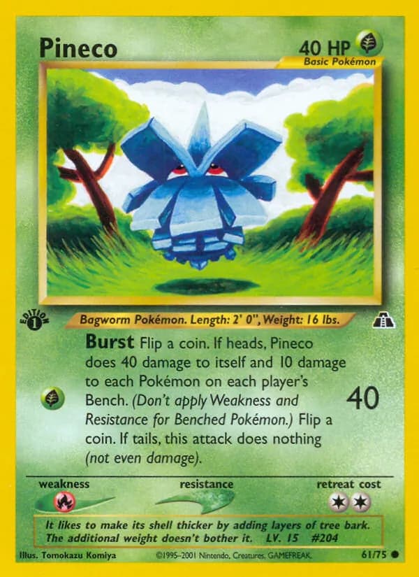 Pineco card in English
