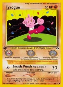 Tyrogue card in English