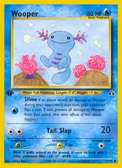 Wooper card in English