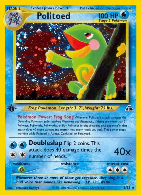 Politoed card in English