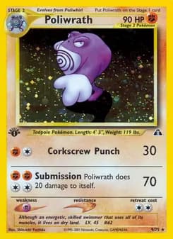 Poliwrath card in English