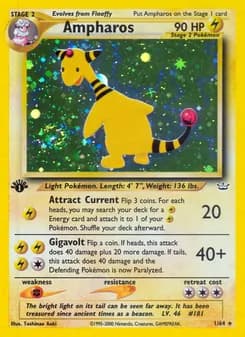 Ampharos card in English