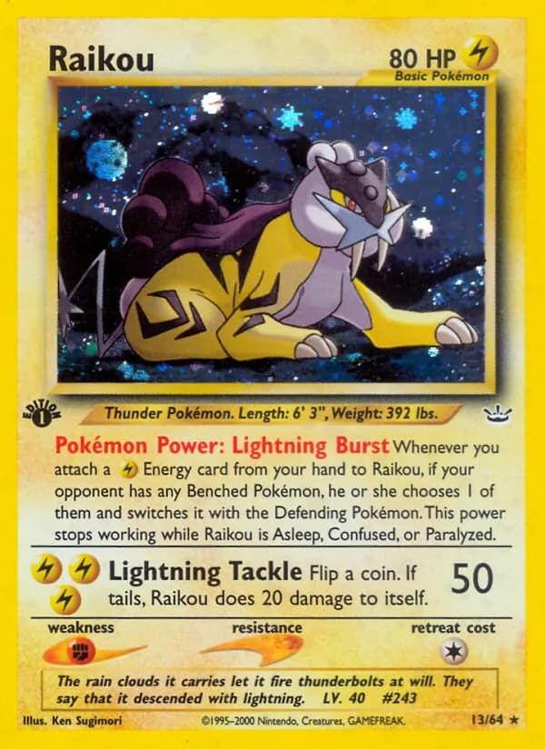 Raikou card in English