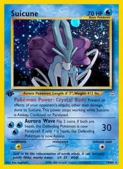 Suicune card in English