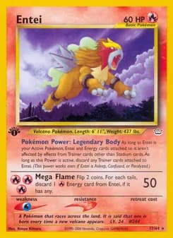 Entei card in English