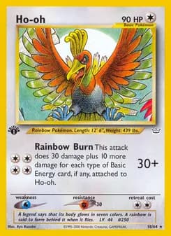Ho-oh card in English