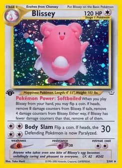 Blissey card in English
