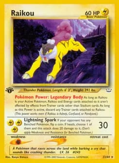 Raikou card in English