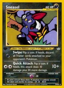 Sneasel card in English