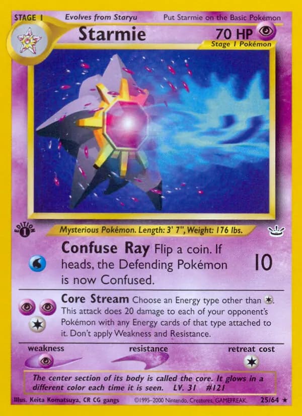 Starmie card in English