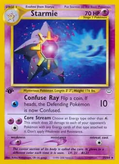 Starmie card in English