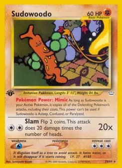 Sudowoodo card in English