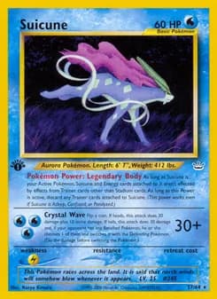 Suicune card in English