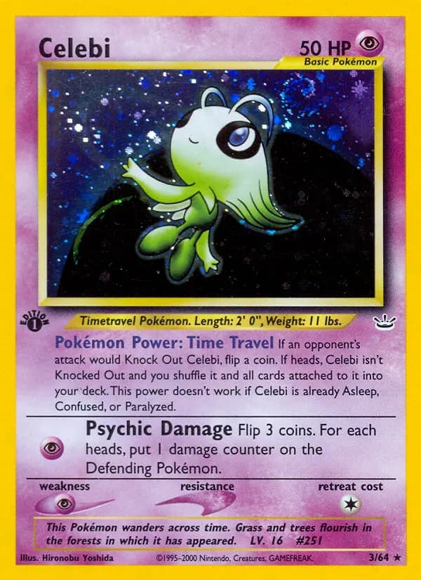 Celebi card in English