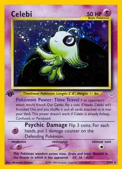 Celebi card in English