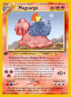 Magcargo card in English
