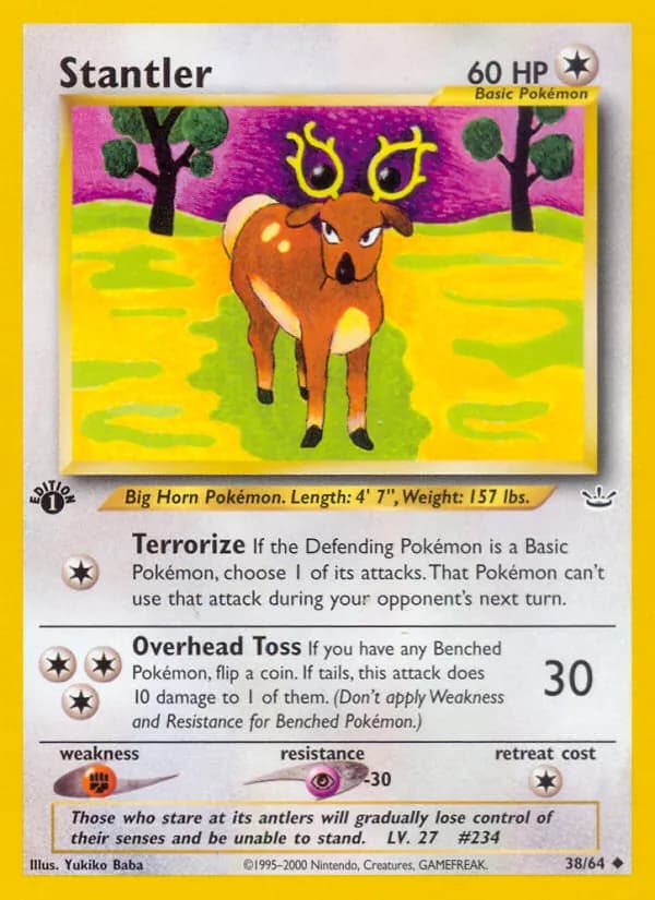 Stantler card in English