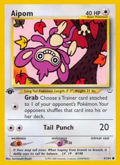 Aipom card in English