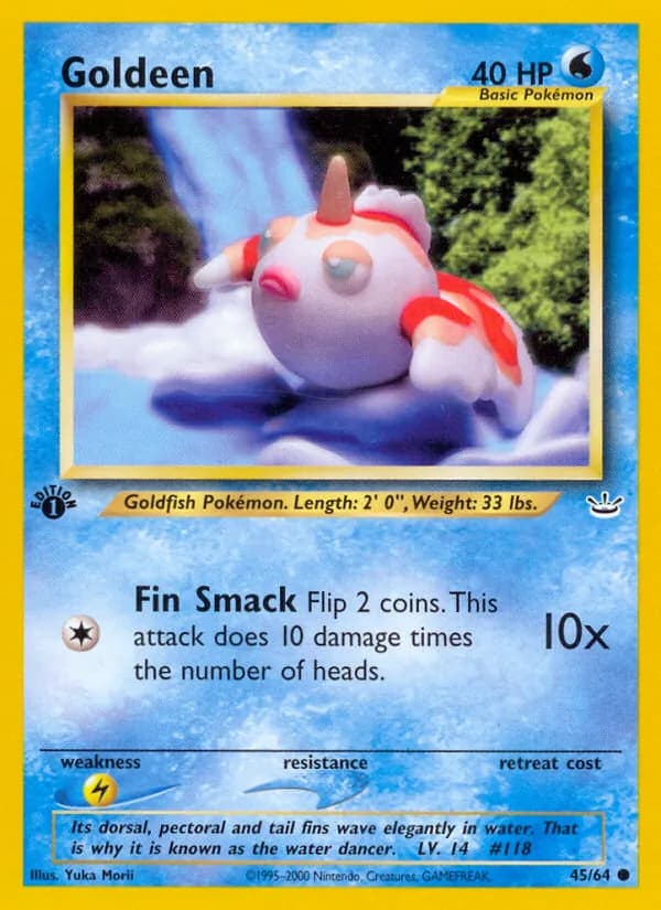 Goldeen card in English